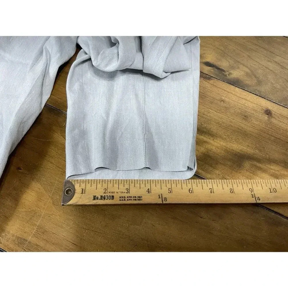 J. JILL Women's Size Small Linen Blend Stretch Pull On Pants Light Gray - Picture 8 of 9